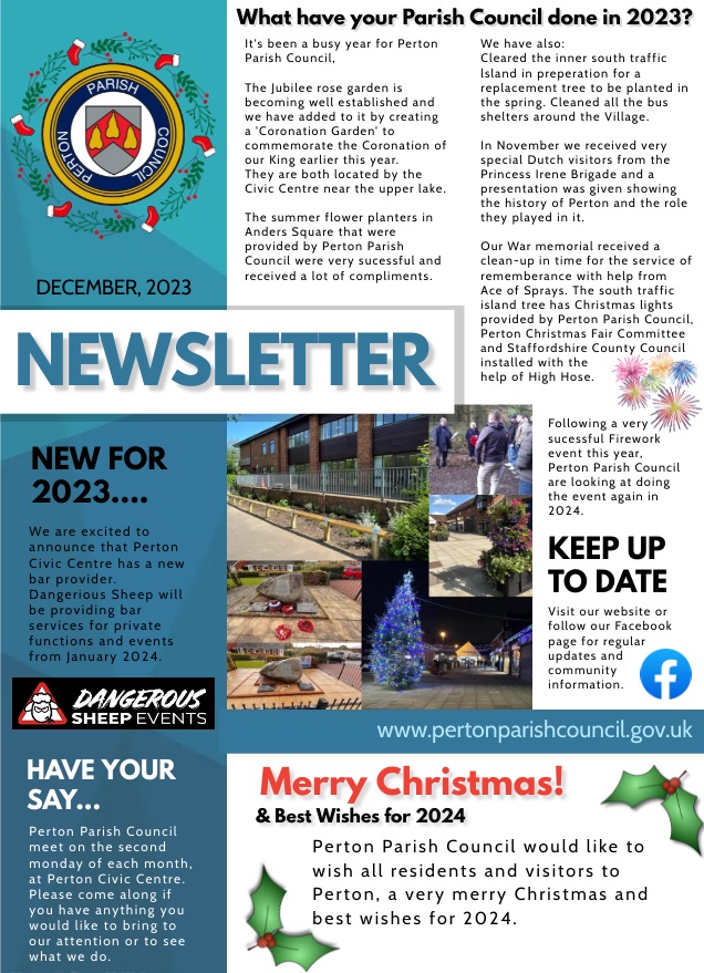 Newsletter – December 2023